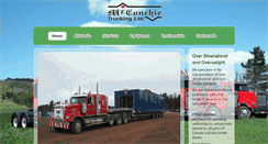 Desktop Screenshot of mcconchietrucking.ca